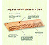 Aravi Organic Handmade Wooden Neem Comb image 2