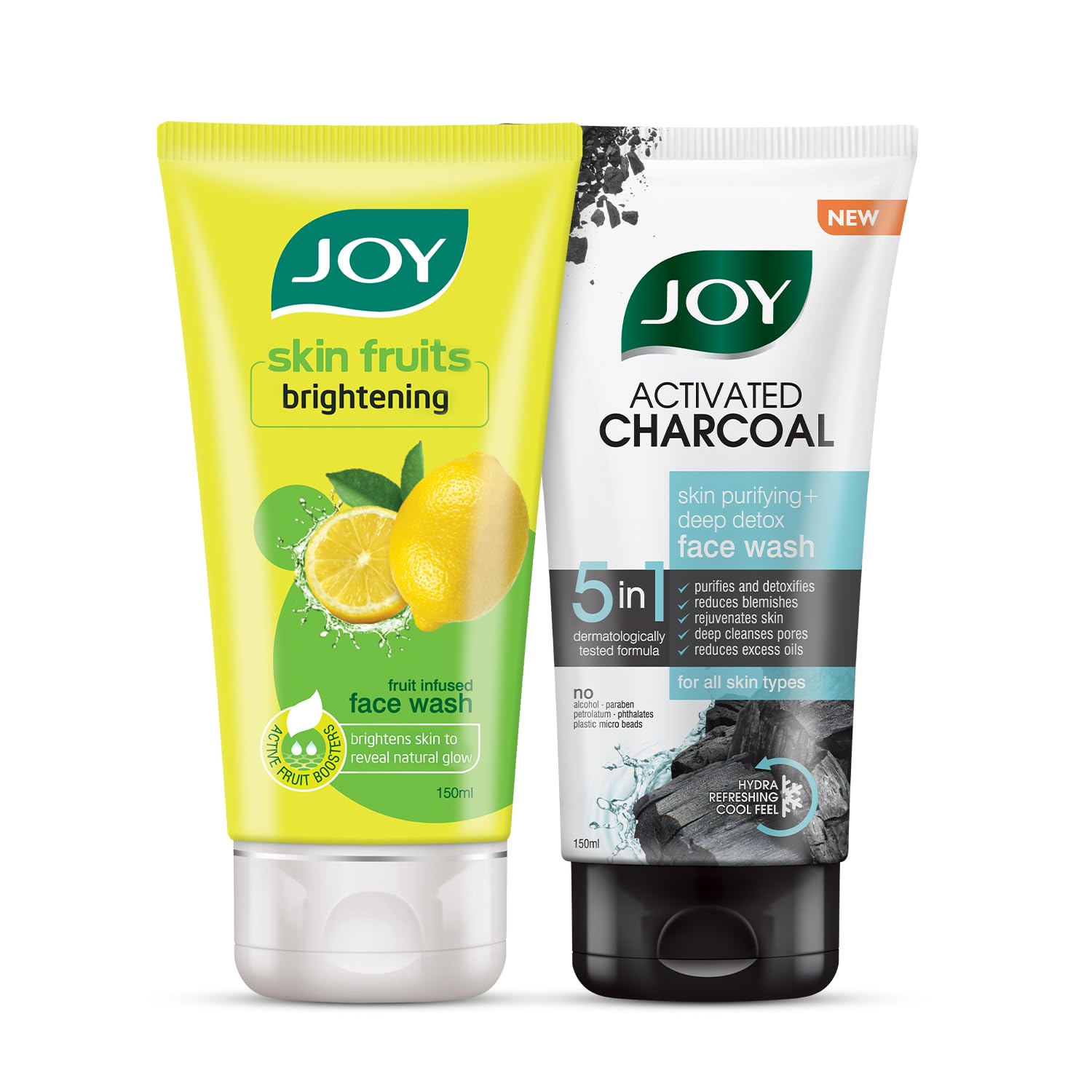 Joy Charcoal Face Wash  pack of 2 (2X150ml) image 6