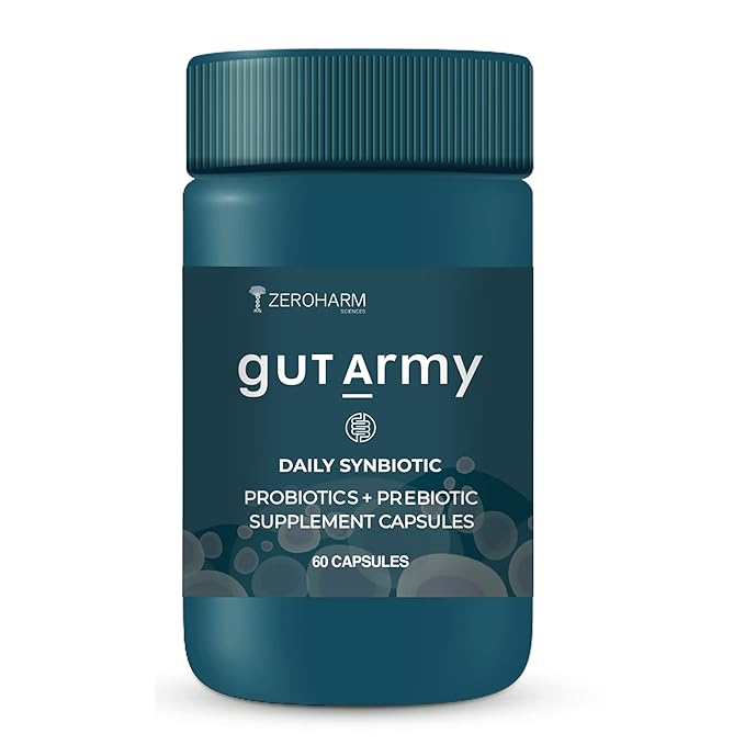 ZEROHARM Gut Army Probiotics Supplement for Men & Women - 60 tabs image 5