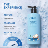 Plum Coconut Shampoo for Dull Hair with Coconut Milk and Peptides for Strong & Shiny Hair :- 250ml image 7