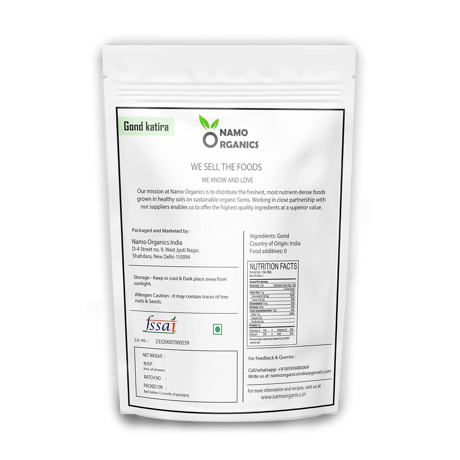 Namo Organics Gond Katira -25gm image 2
