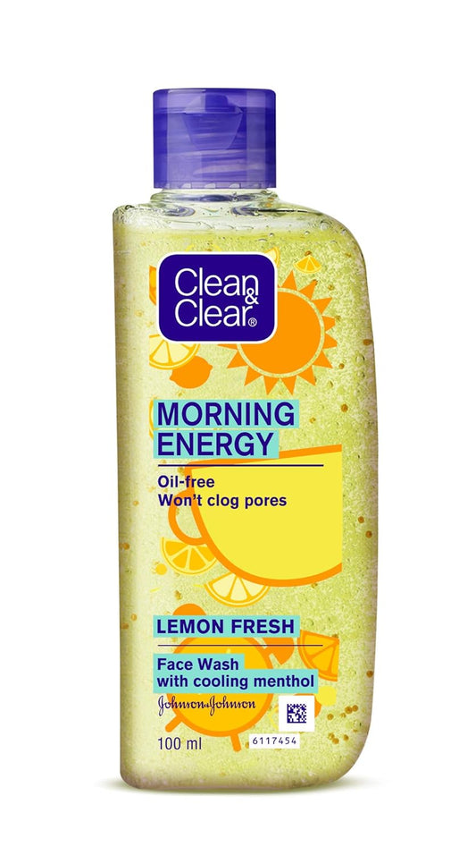 Clean & Clear Morning Energy Lemon Fresh, Yellow, 100 ml image 1