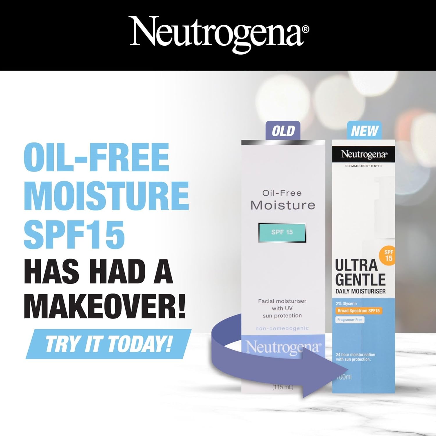 Neutrogena Oil Free Face Moisture-100ml (Pack of 2) image 2