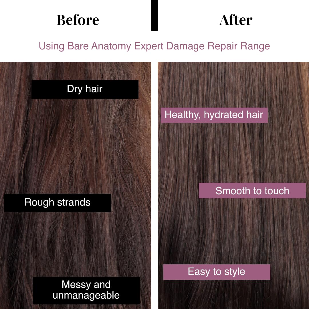 Bare Anatomy Ultra Smoothing Shampoo for Dry and Frizzy Hair  For Men & Women -250ml image 5
