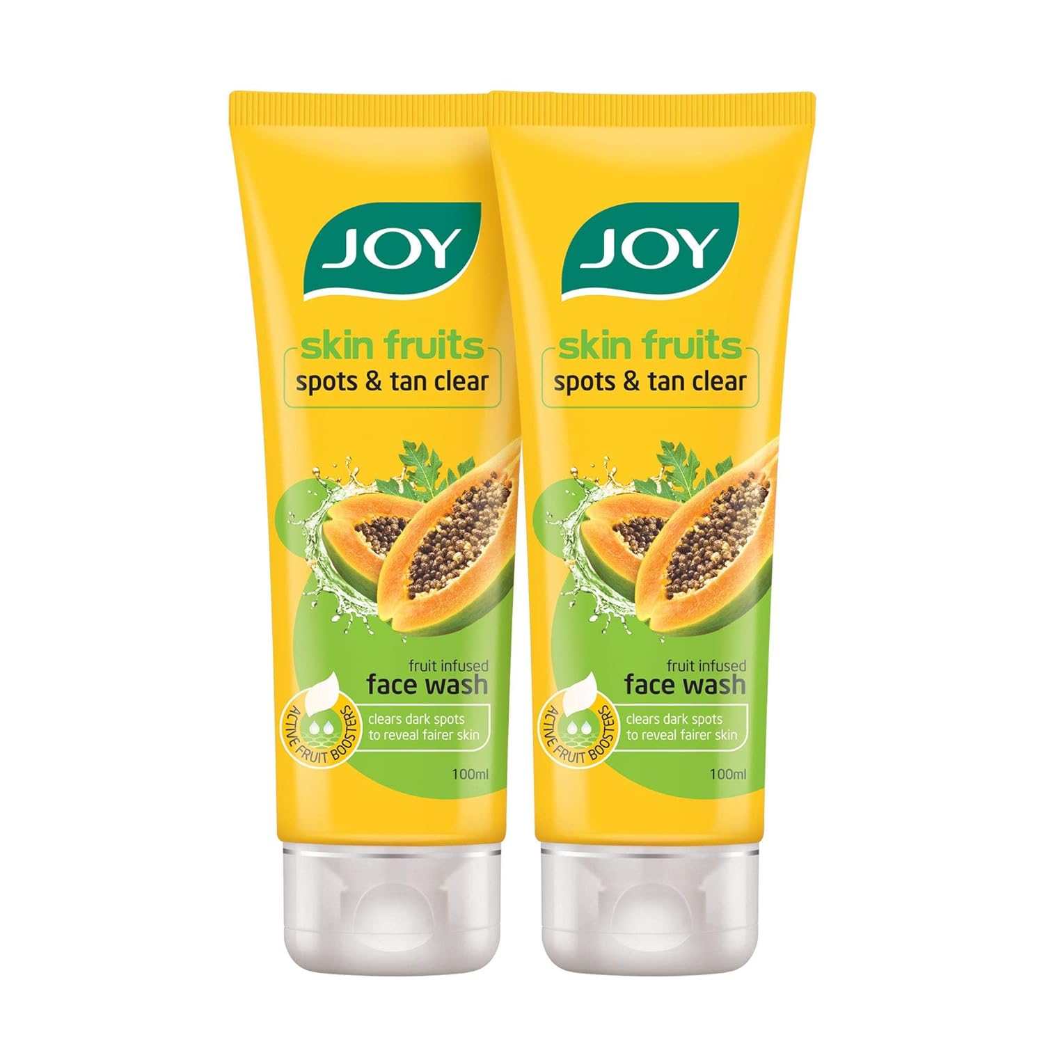 Joy Tan Removal Papaya Face Wash (2X150ml) pack of 2 Removes Dark Spots & Tan For Clean & Glowing Skin | Suitable for All Skin Types image 5