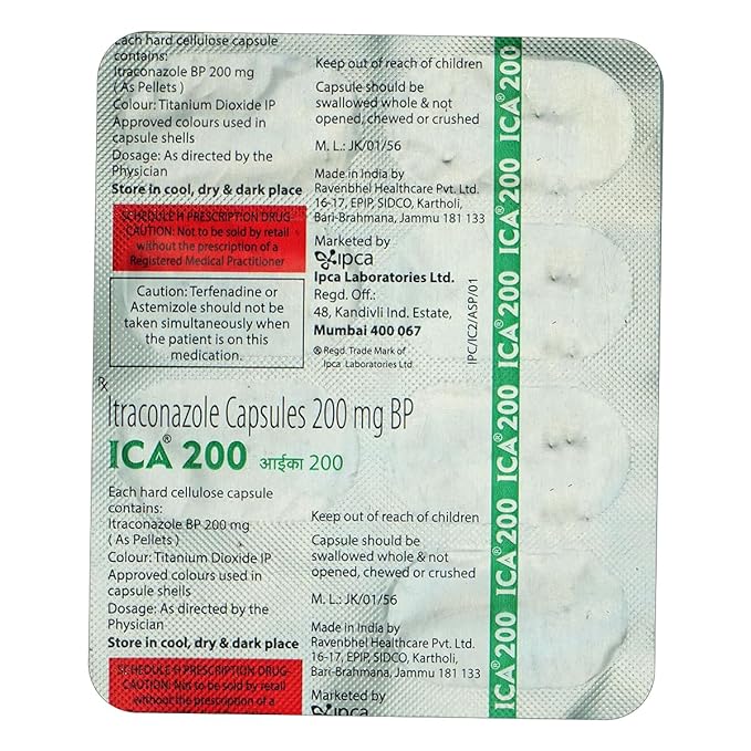 IPCA ICA 200mg - Strip of 7 image 1