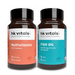 HealthKart hk vitals Fish Oil and Multivitamin with probiotics (60 Tablets Each) Combo Pack image 1