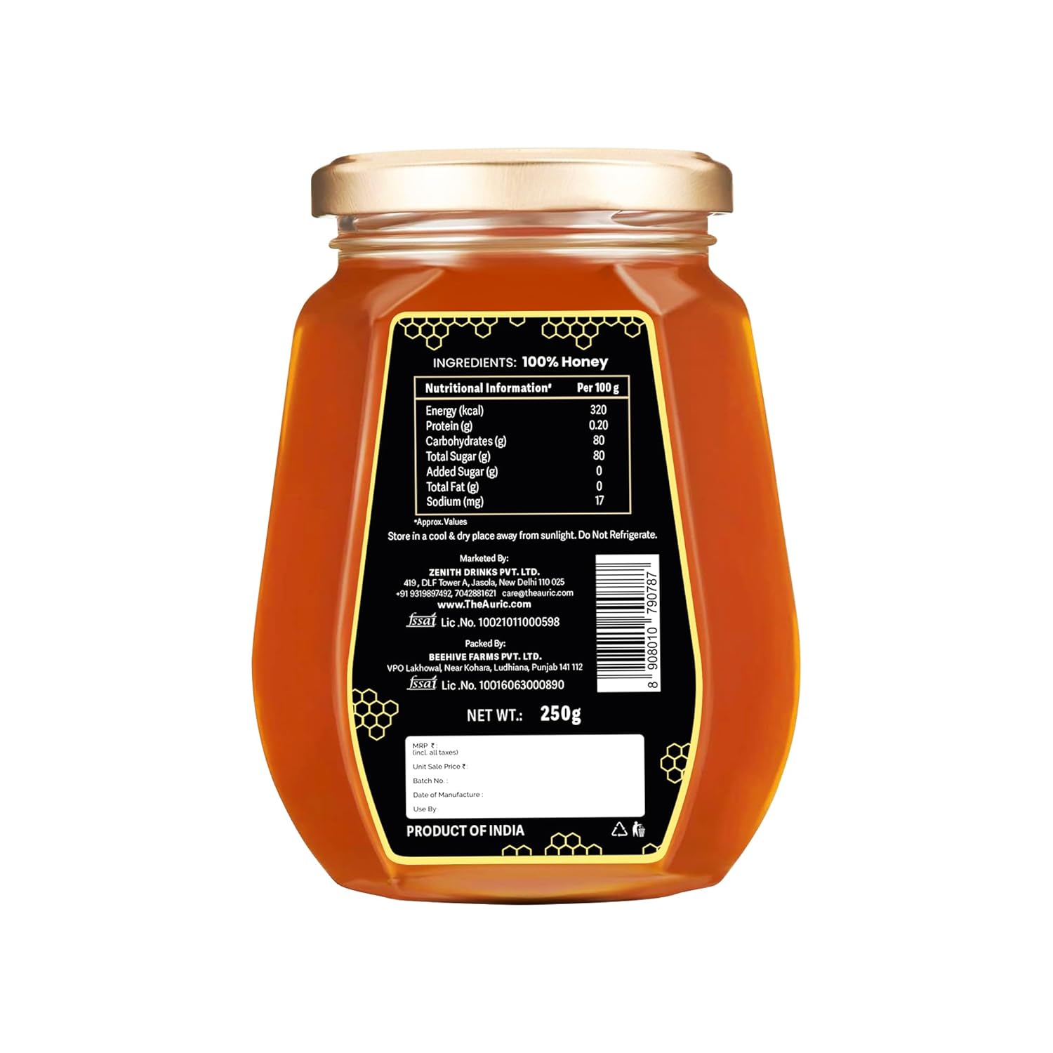 Auric Pure 250g Honey  100% Purity with No Added Sugar image 2