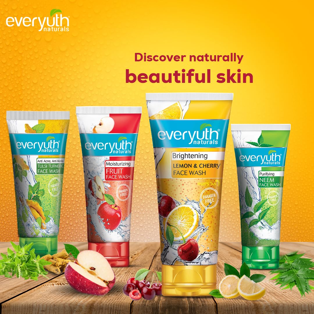 Everyuth Naturals Brightening Lemon & Cherry Face Wash | 150 g | image 4