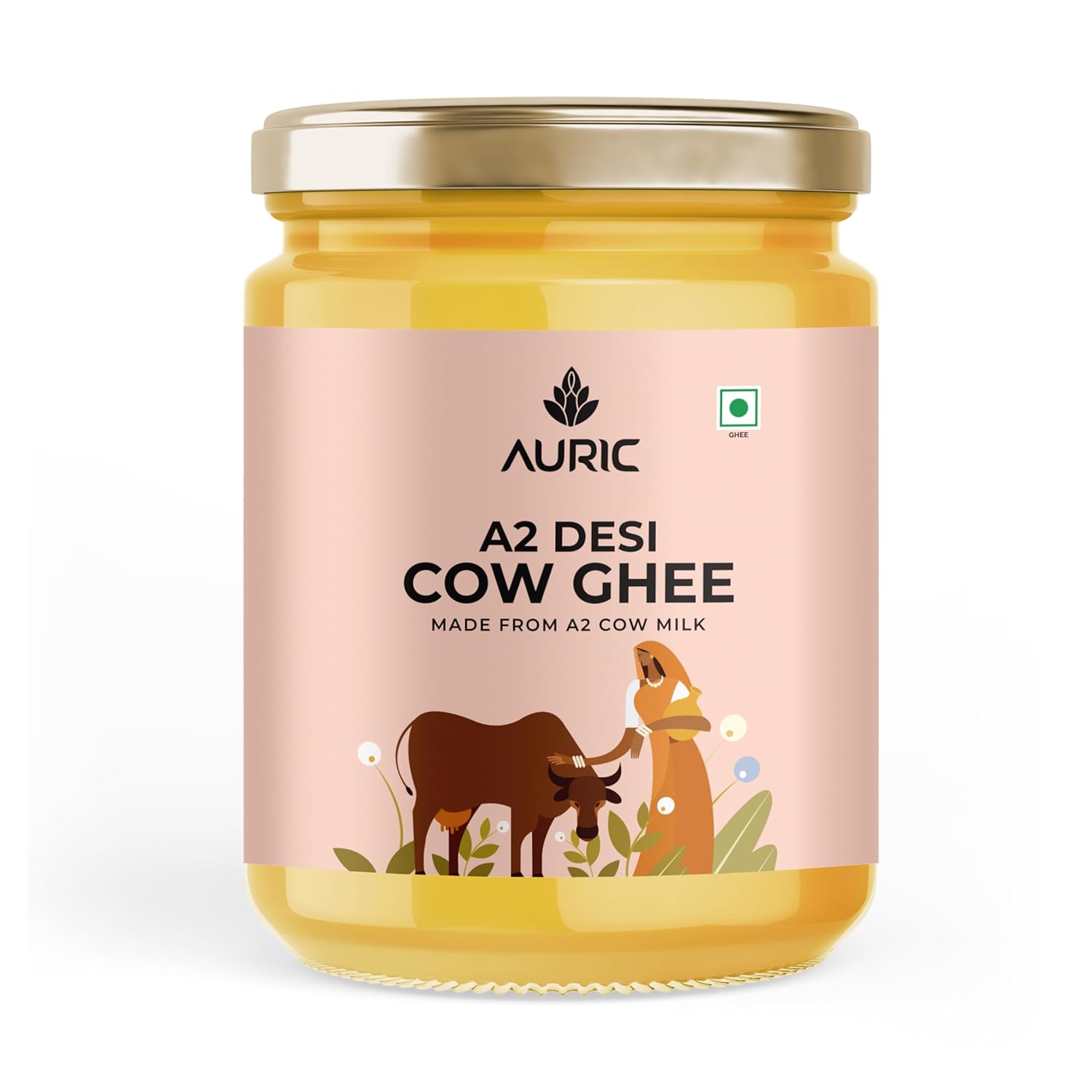 Auric Bilona Cow Ghee 1 Litre Glass Jar image 4