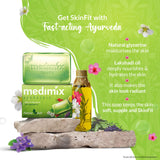 Medcimix Ayurvedic Natural Glycerine Bathing Bar, 125 g (4 + 1 Offer Pack) image 4