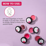 Aravi Organic Lip and Cheek TintChapped Lips, Blush & Eyeshadow Fo All Skin Types - 8 gm image 10