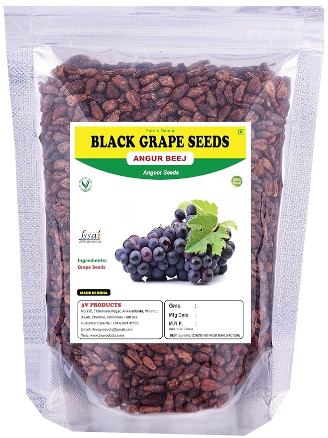 3V Products Grape Seed - 100 gms image 1