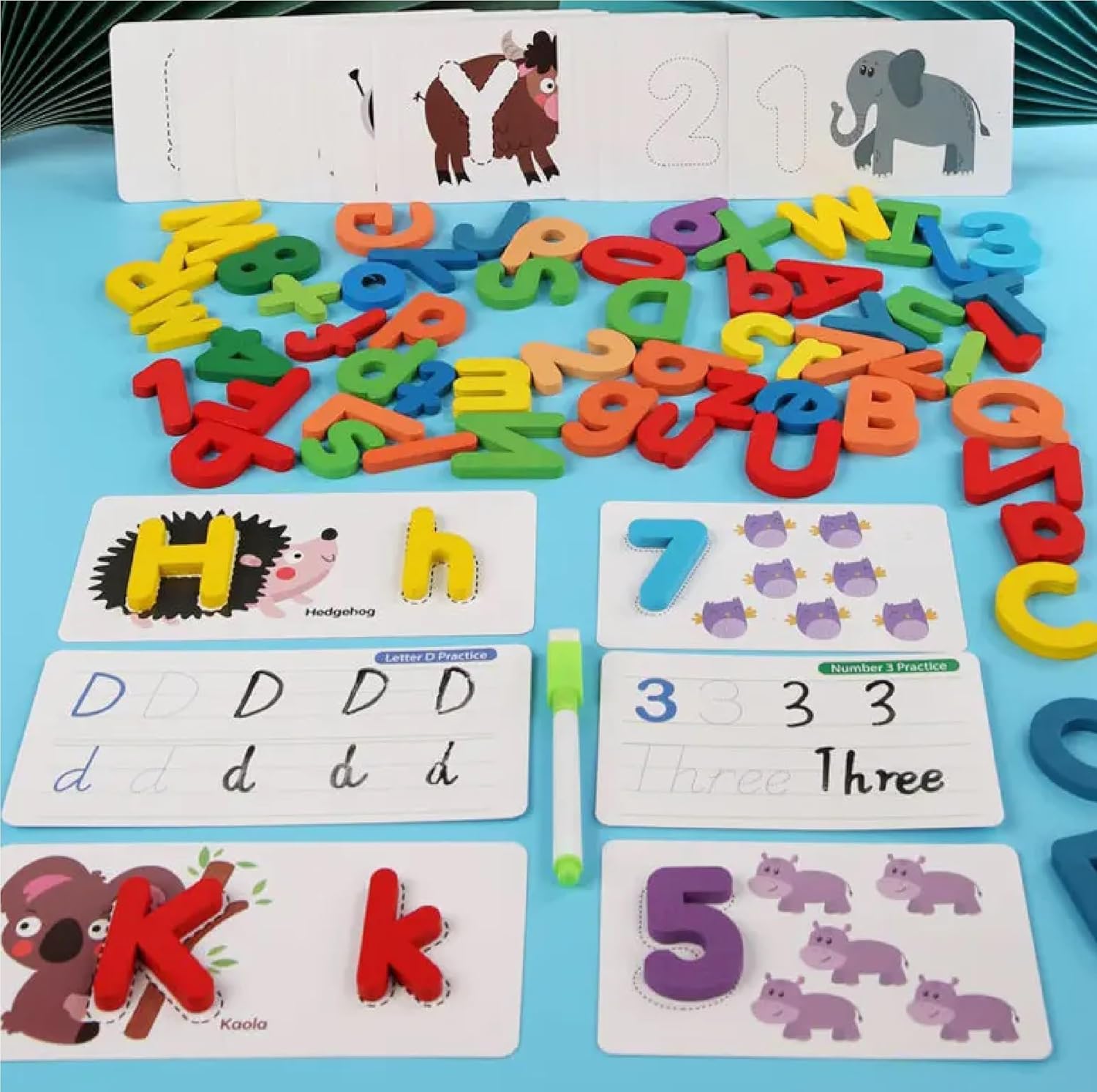 Chocozone Wooden Learning Educational Game Board (Alphabets, Numbers & Shapes) image 9