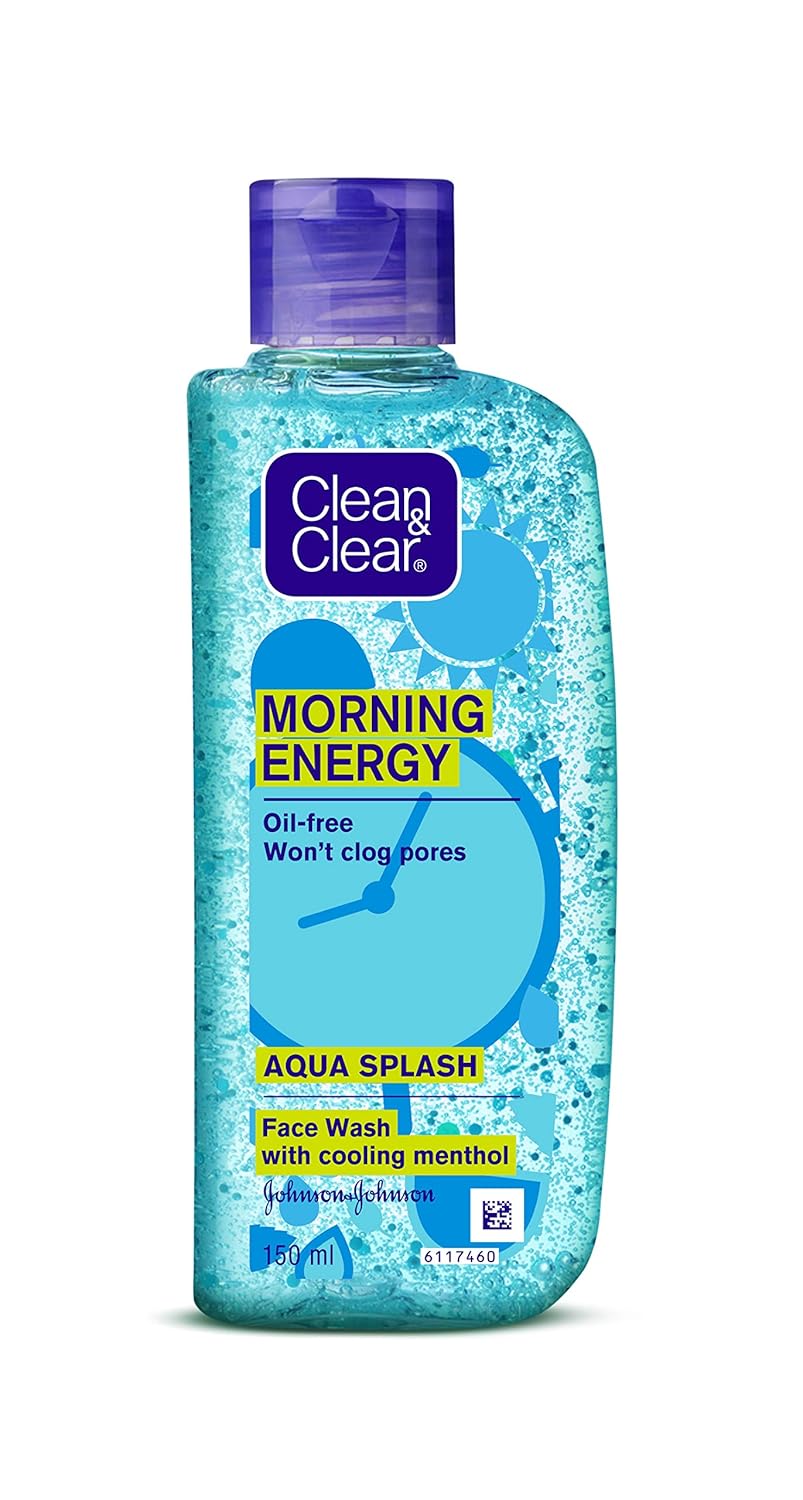 Clean & Clear Morning Energy Aqua Splash, Blue, 150 ml image 1