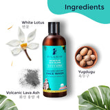 Pilgrim  Volcanic Lava Ash Mild Face Wash Cleanser Pack of 2 (100ml x 100ml) image 3