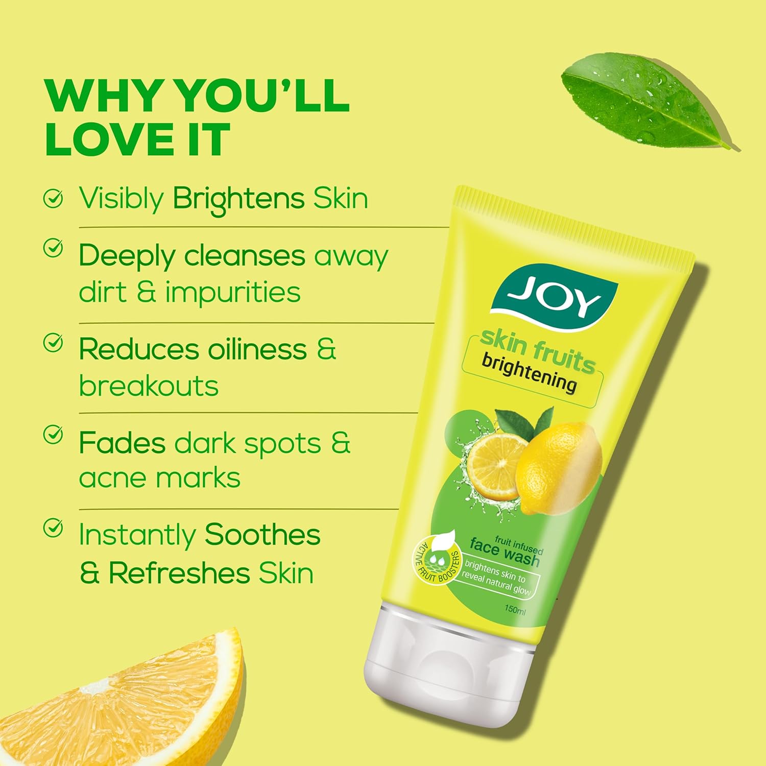 Joy Charcoal Face Wash  pack of 2 (2X150ml) image 7