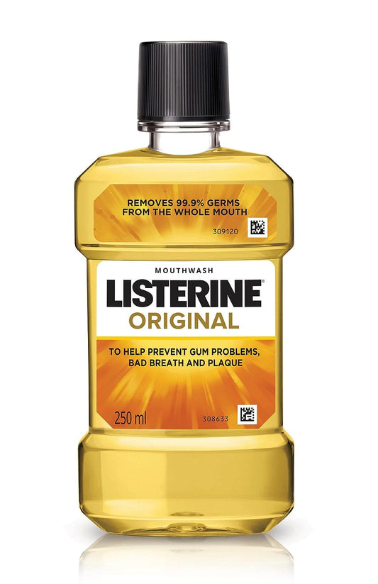 Listerine Original Mouthwash Liquid, Removes 99.9% Germs, 250ml, image 1