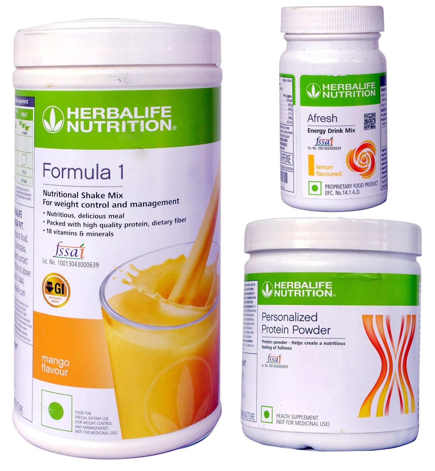 Herbal Formula 1 Combo of mango Shake + Protein Powder 200g & Afresh Lemon image 1