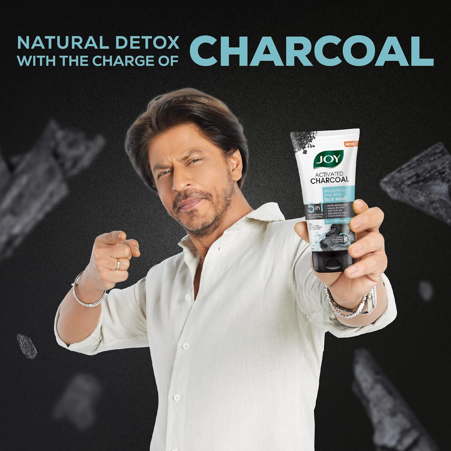 Joy Charcoal Face Wash  pack of 2 (2X150ml) image 2
