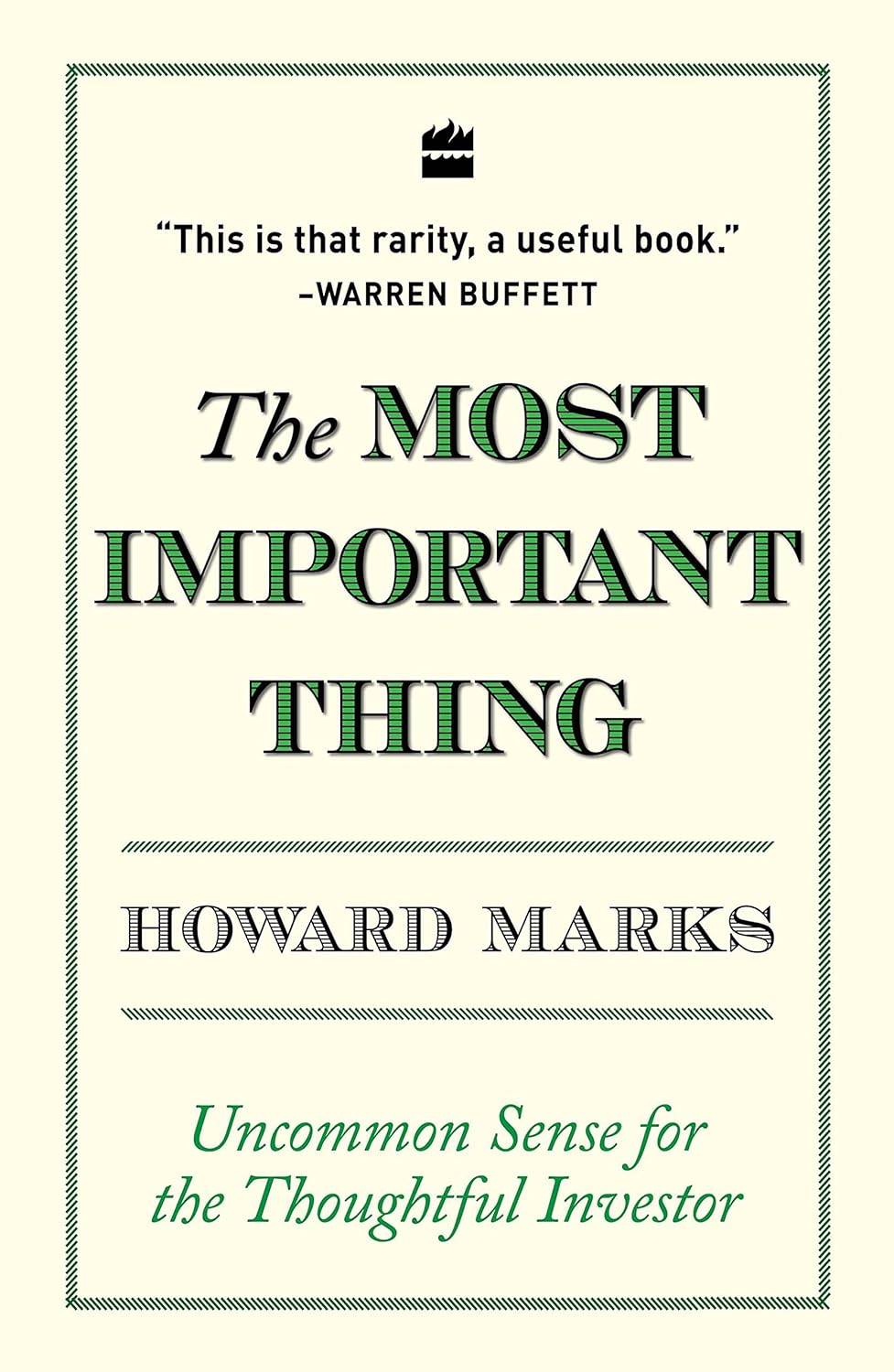 The Most Important Thing ( Paparback ) image 1