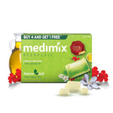 Medcimix Ayurvedic Natural Glycerine Bathing Bar, 125 g (4 + 1 Offer Pack) image 2
