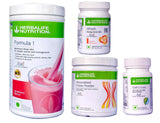Herbalife nutrition weight loss package pack of 4 Strawberry 500 g, protein 200 g, cell u loss, afresh energy drink mix - (Peach) image 1