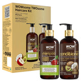 Wow Skin Science Apple Cider Vinegar Shampoo and Hair Conditioner Combo -300 ml + 300 ml image 1