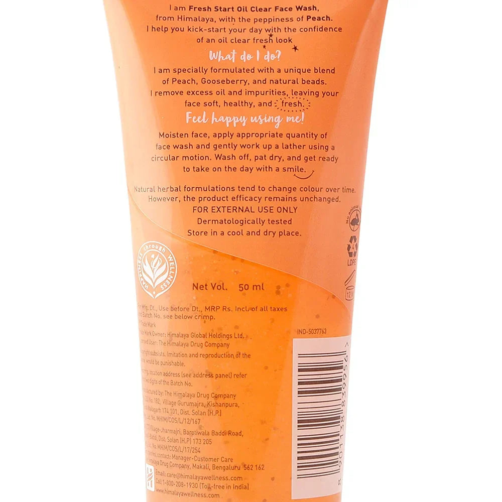 Himalaya - Fresh Start Oil Clear Peach Face Wash -50 ml image 4
