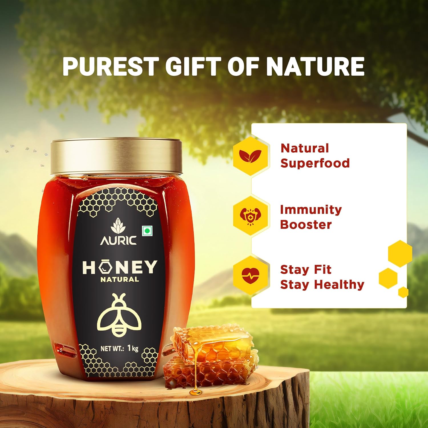 Auric Pure 250g Honey  100% Purity with No Added Sugar image 5