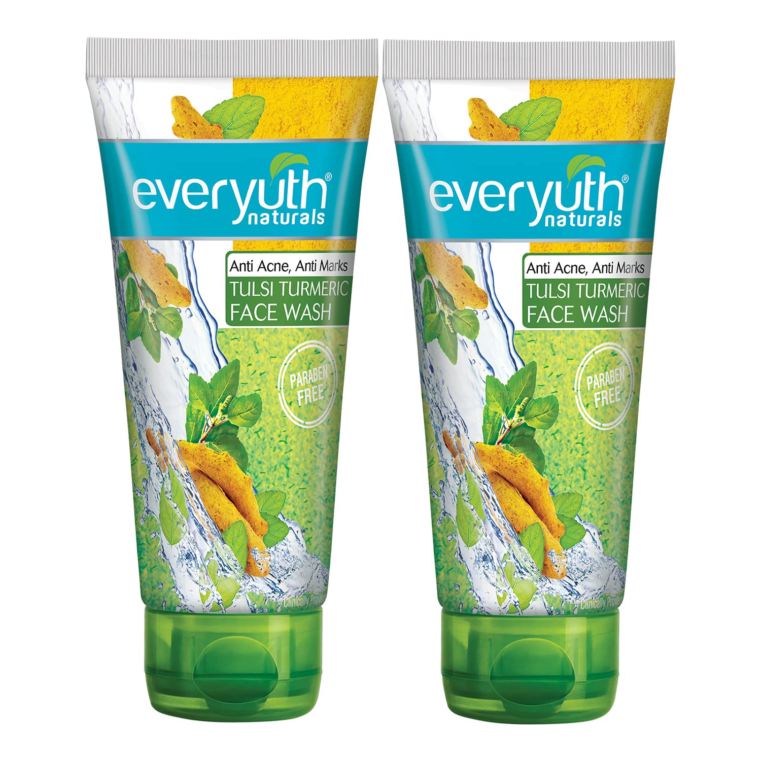 Everyuth Naturals Anti Acne, Anti Marks Tulsi Turmeric Face Wash - 150G image 2