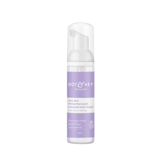 Dot & Key AHA BHA & Pineapple Glow Foaming Face Wash  -80 ml image 1