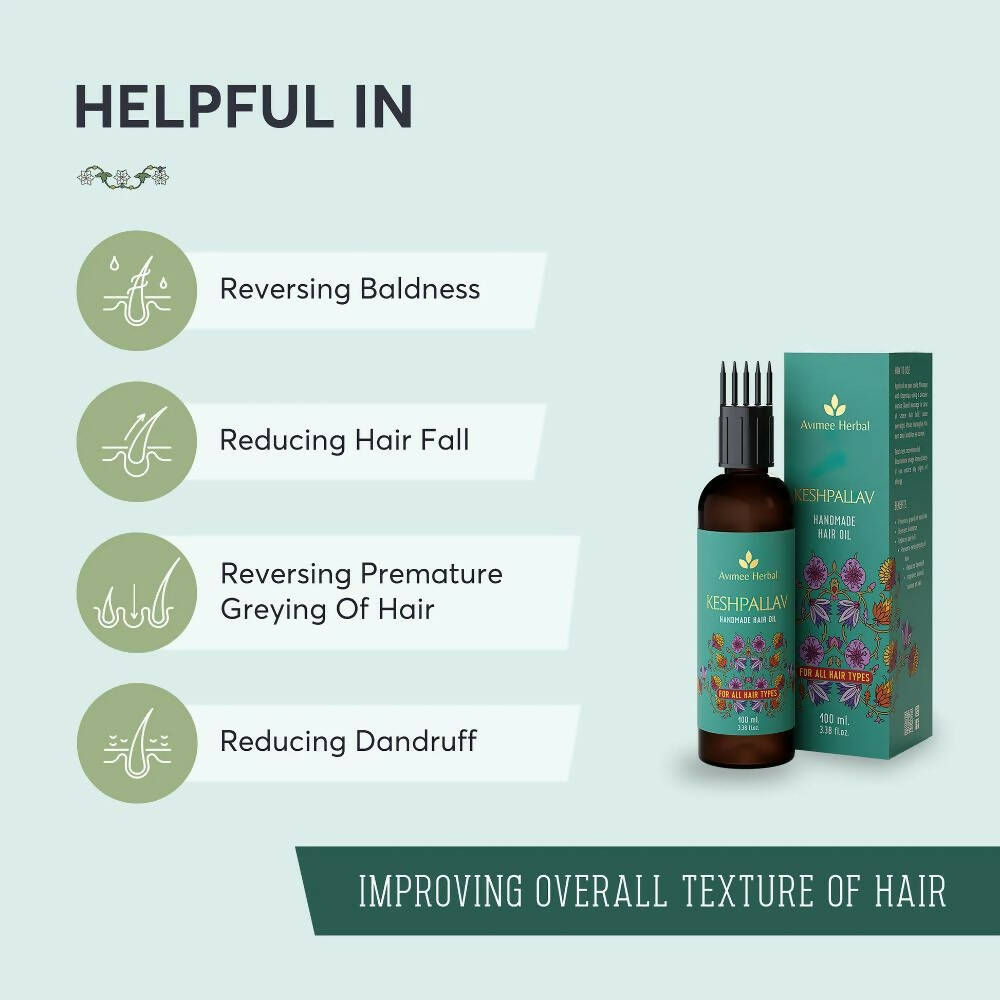Avimee Herbal Keshpallav Hair Oil -100 ml image 2