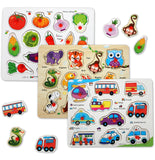 Chocozone Wooden Learning Educational Game Board (Alphabets, Numbers & Shapes) image 6