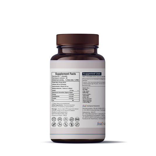 Miduty By Palak Notes Methyl B-12 & Folate Chewable Tablets - 100 Tabs image 2