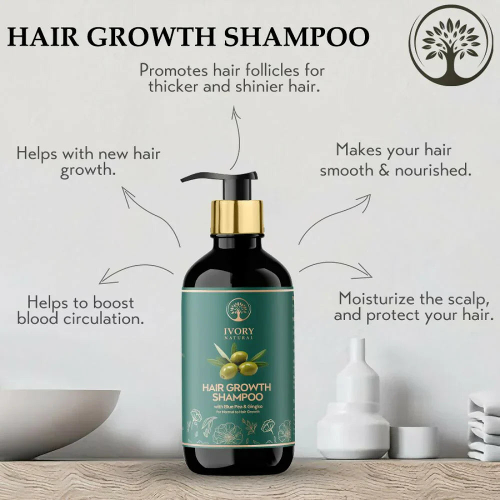 Ivory Natural Grey Hair Serum and Shampoo Combo - 200ml image 4