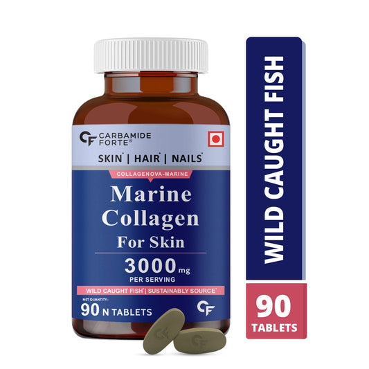 Carbamide Forte Hydrolyzed Marine Collagen Peptides 3000mg - 90 Tablets image 1