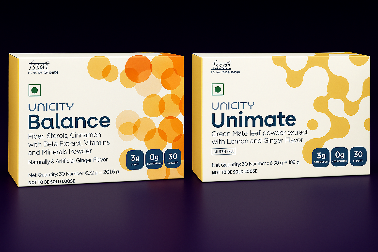 Unicity Refreshing Drink Mixes: Orange & Lemon Ginger Sachets image 1
