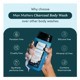 Man Matters Charcoal Body Wash -250 ml image 4