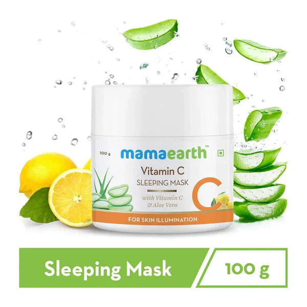 Mamaearth Vitamin C Sleeping Mask with Aloe Vera for Skin Illumination- 100 gm image 2