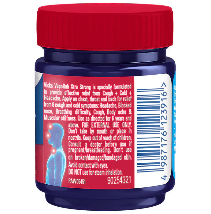 Vicks VapoRub Xtra Strong - Menthol & Eucalyptus Balm image 2