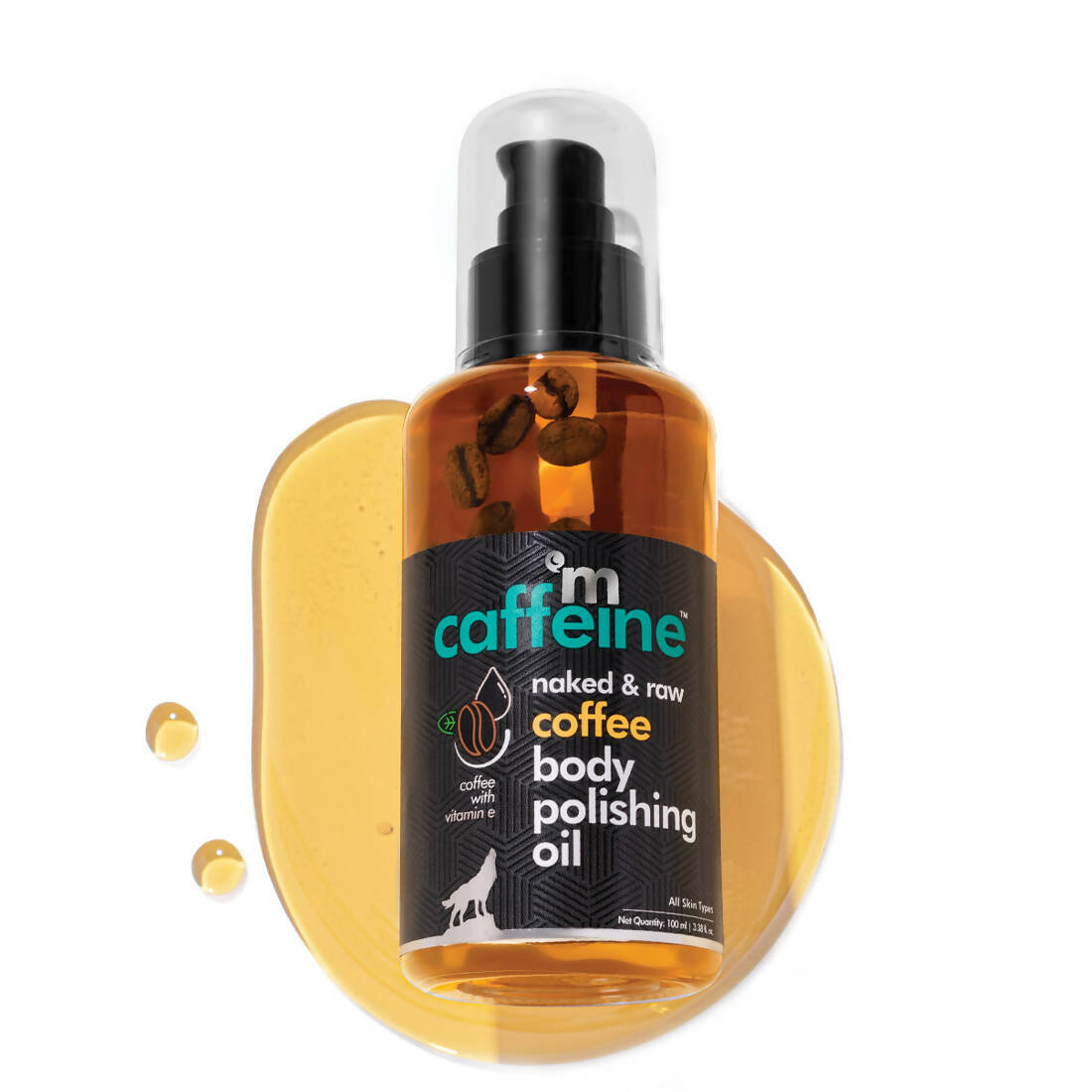 mCaffeine Raw Coffee Body Polishing Oil - 100 ml image 1