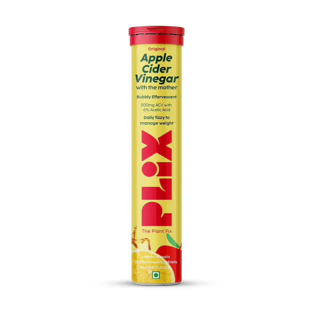 PLIX The Plant Fix Apple Cider Vinegar Lemon Masala -15 tabs image 1