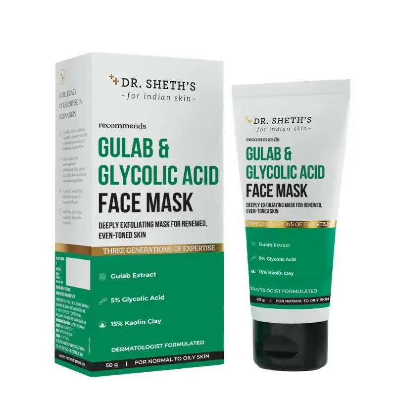 Dr. Sheth's Gulab & Glycolic Acid Face Mask--50 gm image 1