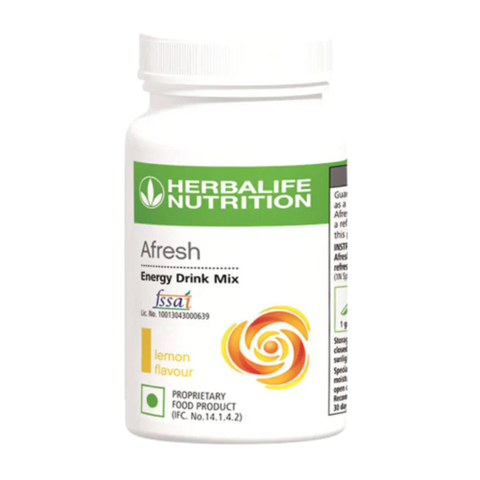Herbalife Nutrition Afresh Energy Drink Mix -Lemon Flavour - 50 gm image 1