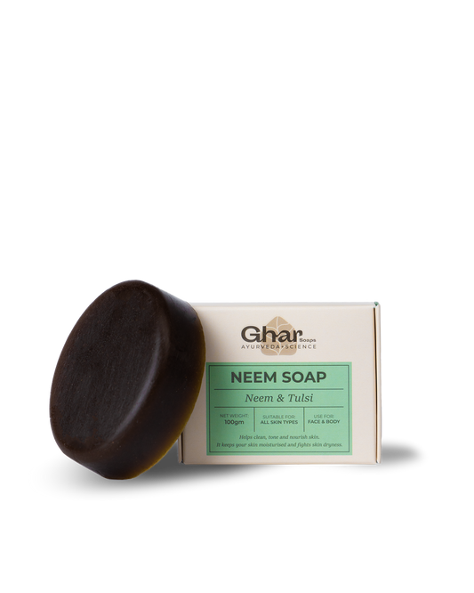 Ghar Neem Soap ( Body Acne Soap ) - 100 gms image 1
