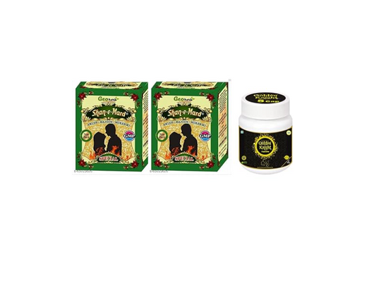 Shan-e-Mard Special Prash (Pack of 2) with Golden Knight Capsules – Herbal Vitality Formula (125g) image 1