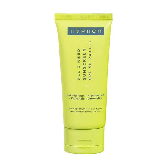 Hyphen All I Need Sunscreen SPF 50 PA++++, UV Rays & Blue Light Protection & Moisturization - 50 ml image 1
