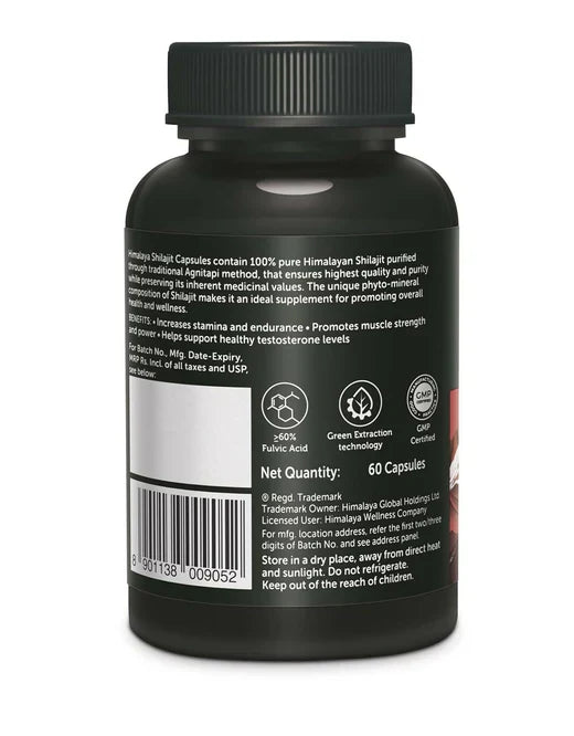 Himalaya Herbals SJ Capsules For Supports Healthy Testosterone Levels - 60 caps image 3