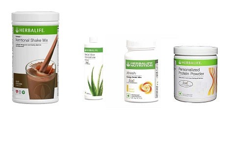 Herbalife Nutrition Formula 1 Chocolate + Aloe Concentrate 500ml +  Afresh EnergyLemon + PPP (200 g) image 1